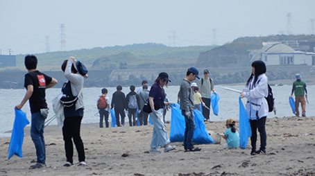 銭函海水浴場海岸清掃ボランティア