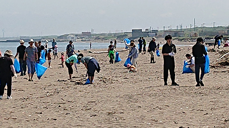 銭函海水浴場海岸清掃ボランティア